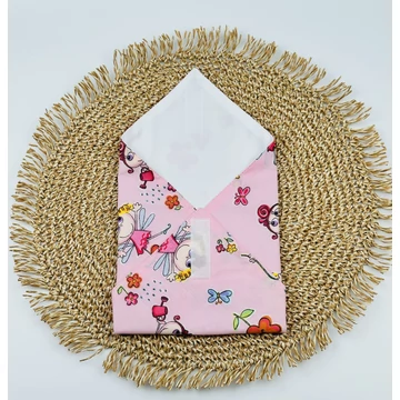 Textil újraszalvéta, szendvics csomagoló- kislányos