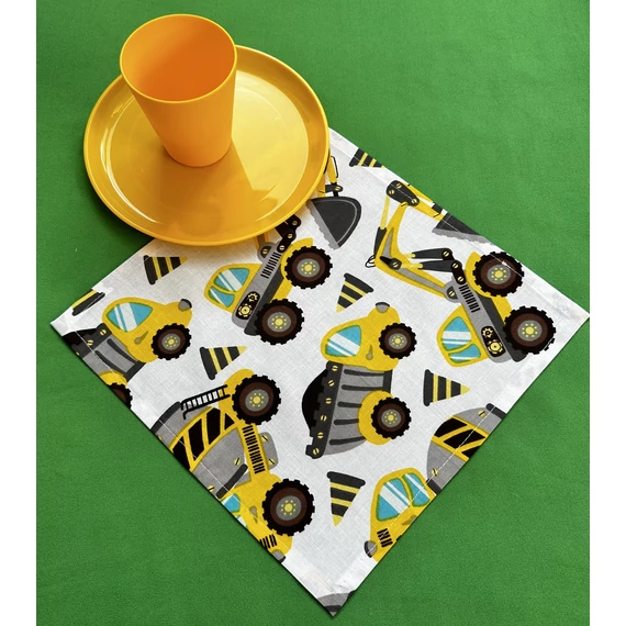 Iskolai textil szalvéta, újraszalvéta munkagépes