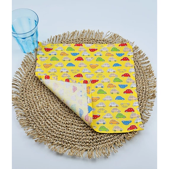 Egyrétegű iskolai textil szalvéta- autós