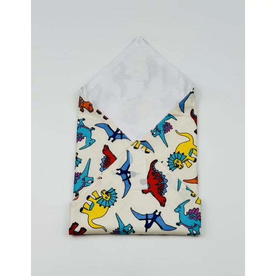 Textil újraszalvéta, szendvics csomagoló- dinós