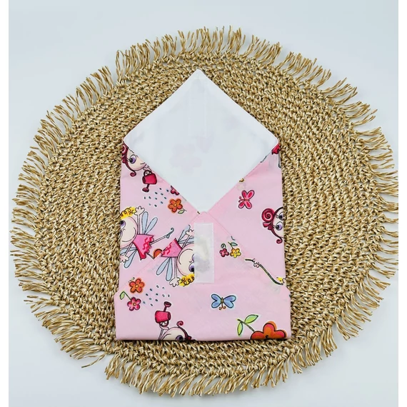 Textil újraszalvéta, szendvics csomagoló- kislányos