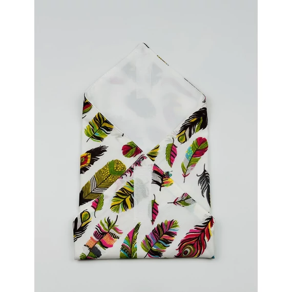 Textil újraszalvéta, szendvics csomagoló- színes tollak