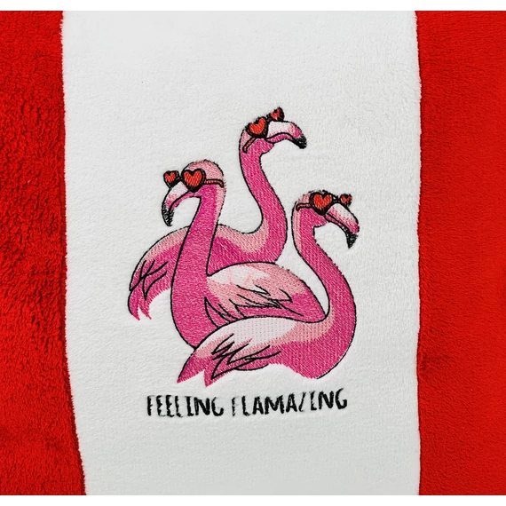 Hímzett díszpárna szerelmeseknek-flamazing
