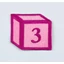 Hímzett számlap textil zászlófüzérhez rózsaszín kocka pink cérnával-3