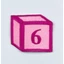 Hímzett számlap textil zászlófüzérhez rózsaszín kocka pink cérnával-6