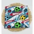 Textil újraszalvéta, szendvics csomagoló- focilabdás